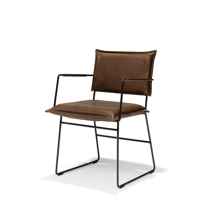 Norman Chair With Arm Luxor Fango Pers LR