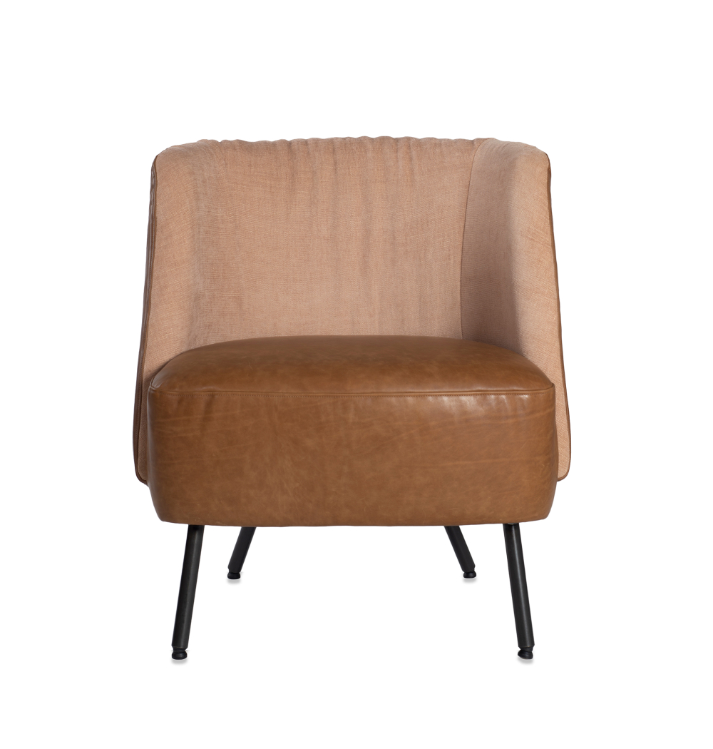 Tray Armchair Luxor Fango Light Stockholm Nude Front (1)